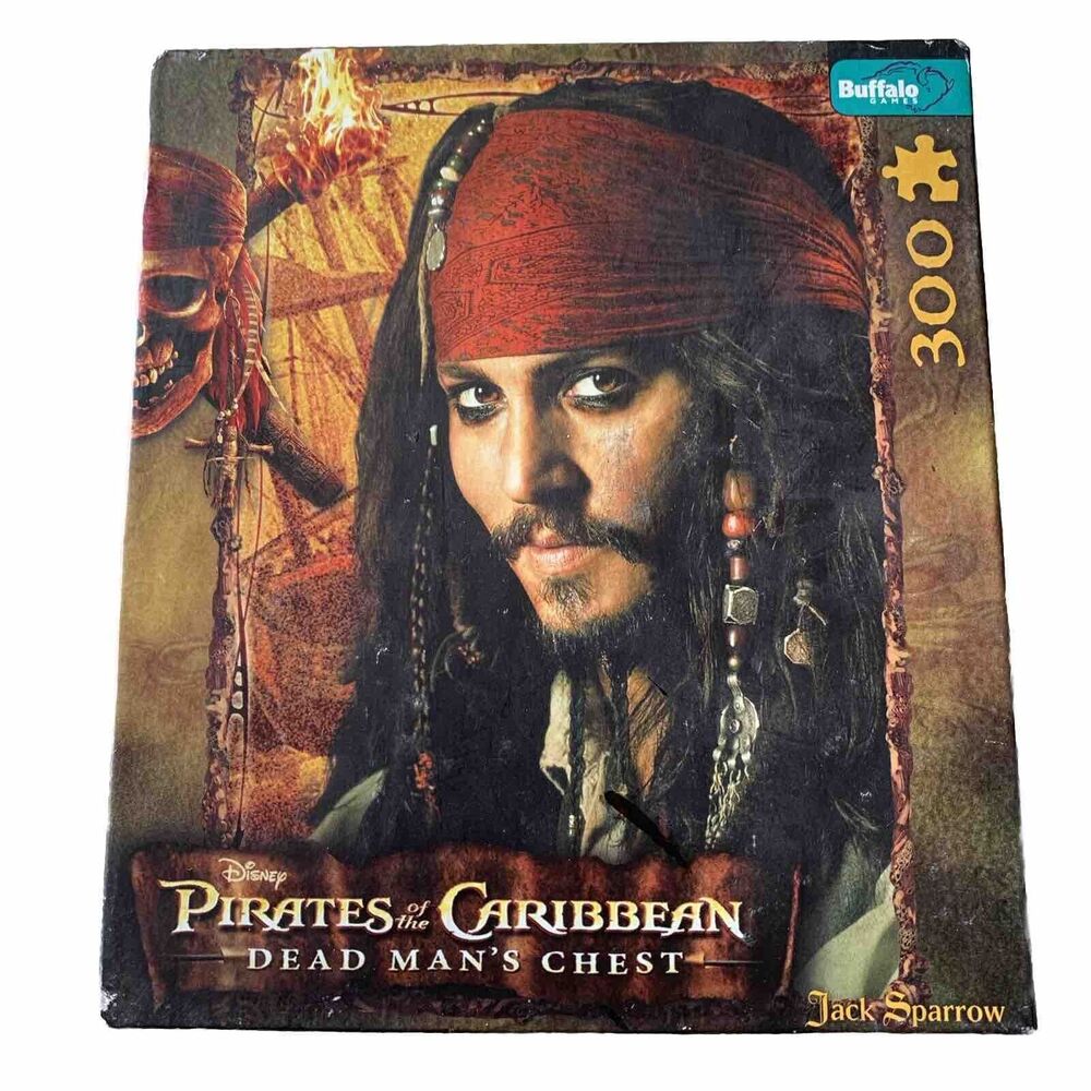 Pirates of the Caribbean "Dead Mans Chest" 300 PCS Puzzle Captain Jack 15x21.25”